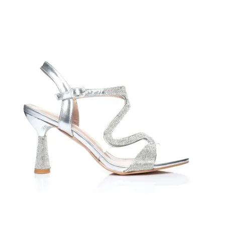 Sandale soiree talon strass E26-F9705 - Seaside