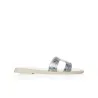 Claquette cuir bicouleur E26-8700 - Seaside