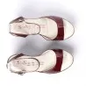 Sandales Cuir vernis E26-5833 - Seaside