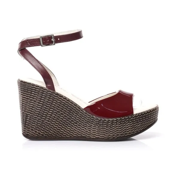 Sandales Cuir vernis E26-5833 - Seaside