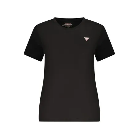 T-shirt noir à manches courtes Guess Jeans pour femme - Guess