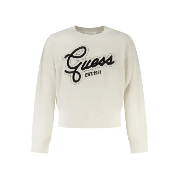 PULL BLANC GUESS JEANS POUR FILLES - Guess