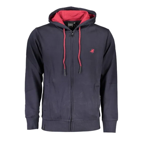 SWEAT-SHIRT BLEU À FERMETURE ÉCLAIR POUR HOMME US GRAND - U.S. GRAND