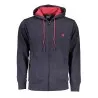 SWEAT-SHIRT BLEU À FERMETURE ÉCLAIR POUR HOMME US GRAND - U.S. GRAND
