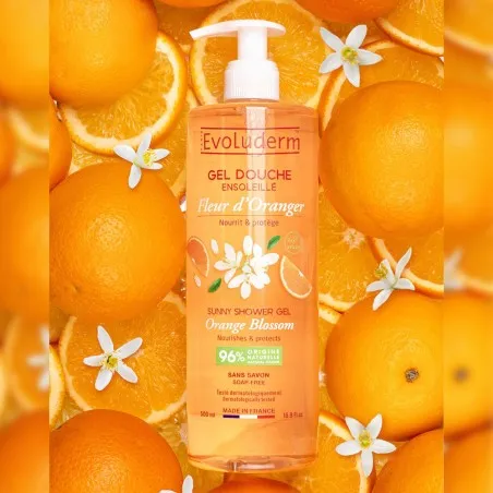 Gel Douche Femme EVOLUDERM  GEL DOUCHE 500ML FLEUR D’ORANGER - EVOLUDERM