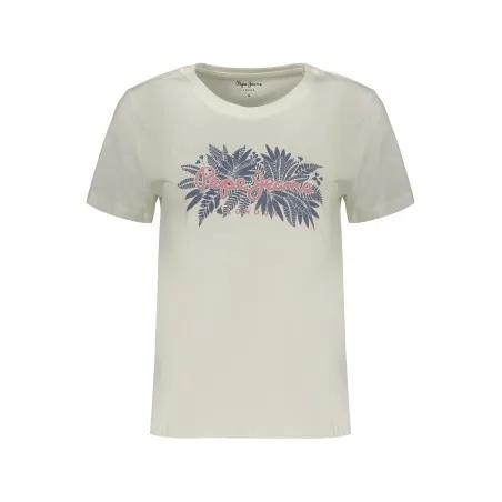 T-shirt blanc à manches courtes Pepe Jeans pour femme - PEPE JEANS