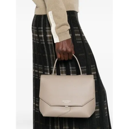 Emporio Armani Leather Foldover Bag - Emporio Armani