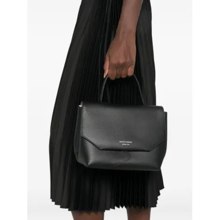 Emporio Armani Leather Foldover Bag - Emporio Armani