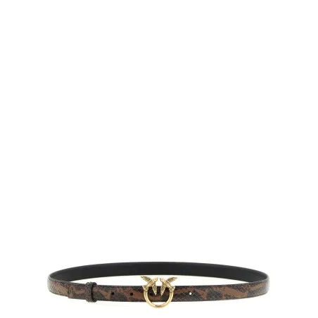 Pinko Python Print Leather Belt - PINKO