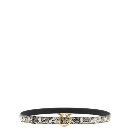Pinko Python Print Leather Belt - PINKO
