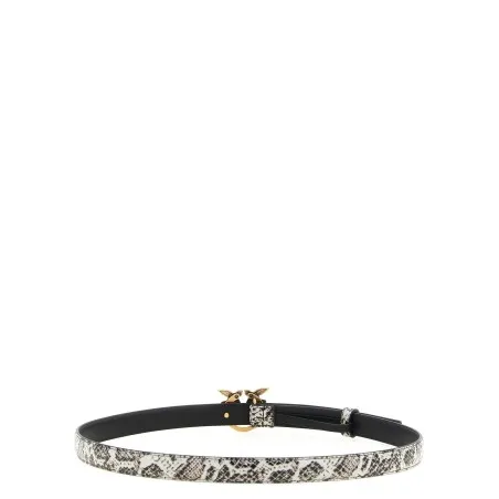 Pinko Python Print Leather Belt - PINKO