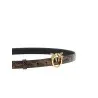 Pinko Python Print Leather Belt - PINKO