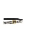Pinko Python Print Leather Belt - PINKO
