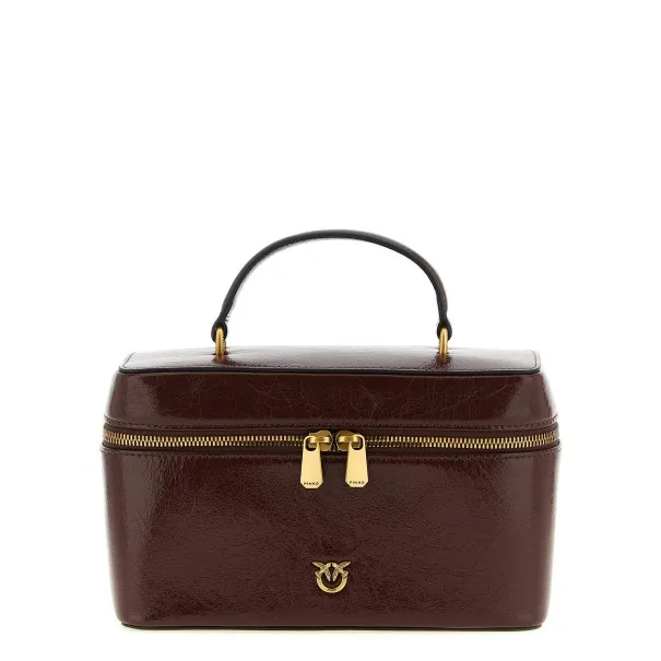 Pinko Crumpled Effect Leather Handbag - PINKO