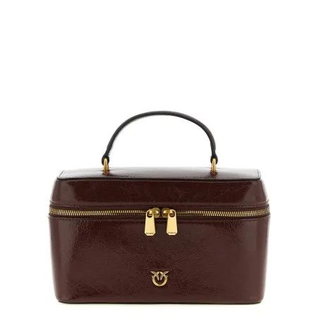 Pinko Crumpled Effect Leather Handbag - PINKO