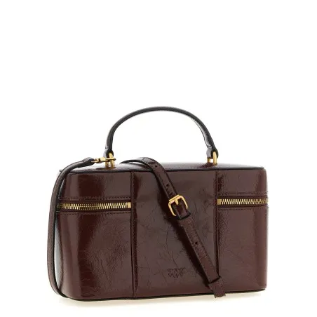 Pinko Crumpled Effect Leather Handbag - PINKO