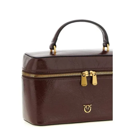 Pinko Crumpled Effect Leather Handbag - PINKO