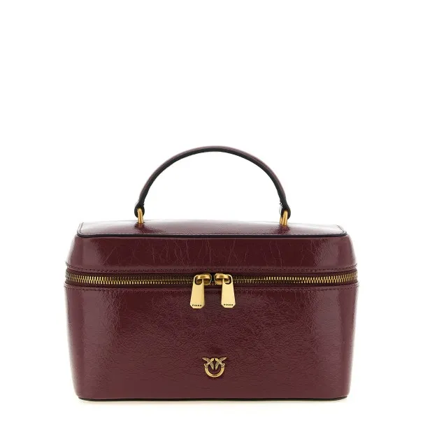 Pinko Crumpled Effect Leather Handbag - PINKO