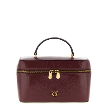 Pinko Crumpled Effect Leather Handbag - PINKO