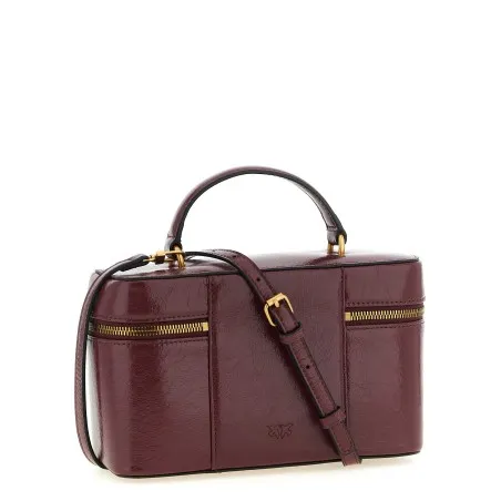 Pinko Crumpled Effect Leather Handbag - PINKO