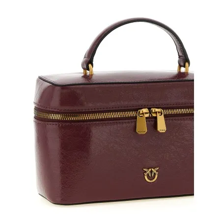 Pinko Crumpled Effect Leather Handbag - PINKO