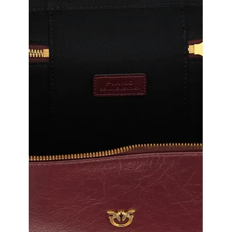 Pinko Crumpled Effect Leather Handbag - PINKO