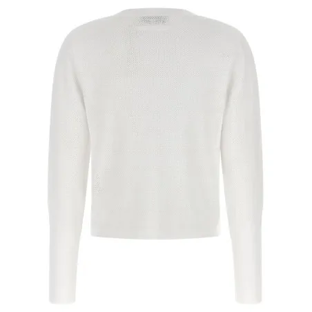 Tory Burch Pointelle Viscose Cardigan - TORY BURCH