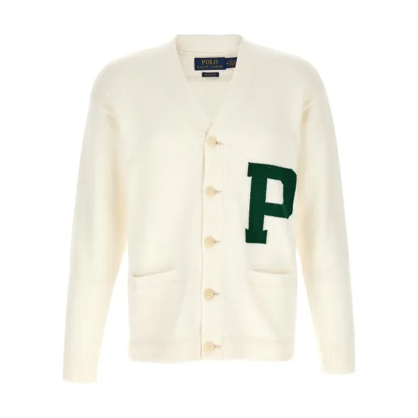 Polo Ralph Lauren Letter Intarsia Cardigan - RALPH LAUREN
