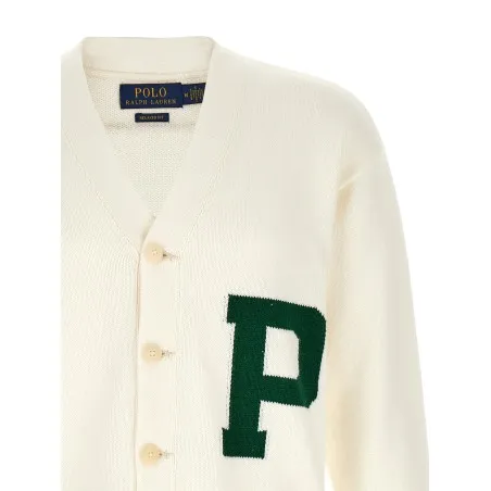 Polo Ralph Lauren Letter Intarsia Cardigan - RALPH LAUREN