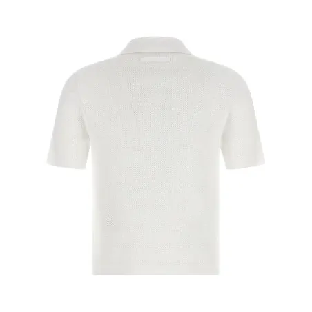 Tory Burch Pointelle Viscose Polo Shirt - TORY BURCH