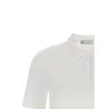 Tory Burch Pointelle Viscose Polo Shirt - TORY BURCH