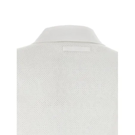 Tory Burch Pointelle Viscose Polo Shirt - TORY BURCH
