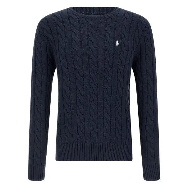 Polo Ralph Lauren Cotton Braided Sweater - RALPH LAUREN