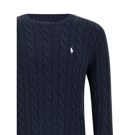 Polo Ralph Lauren Cotton Braided Sweater - RALPH LAUREN