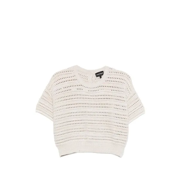 Emporio Armani Cotton open-knit cardigan - Emporio Armani