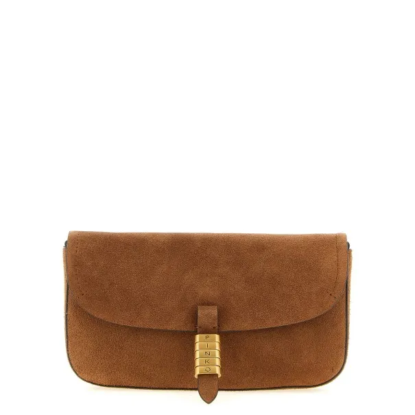 Pinko Saddle Flat Medium Shoulder Bag - PINKO