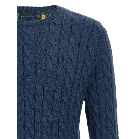 Polo Ralph Lauren Cotton Braided Sweater - RALPH LAUREN