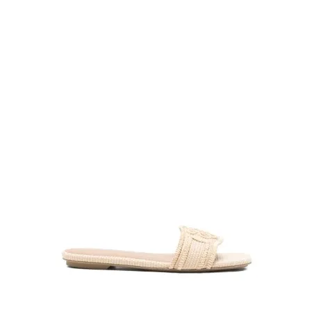 EMPORIO ARMANI EXCLUSIVE Woven raffia sandals - Emporio Armani