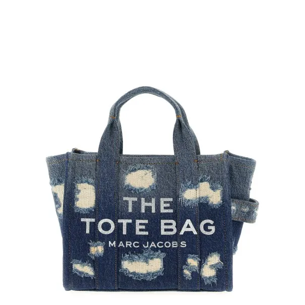 Marc Jacobs The Rip And Repair Denim Small Tote Shopping Bag - Marc Jacobs