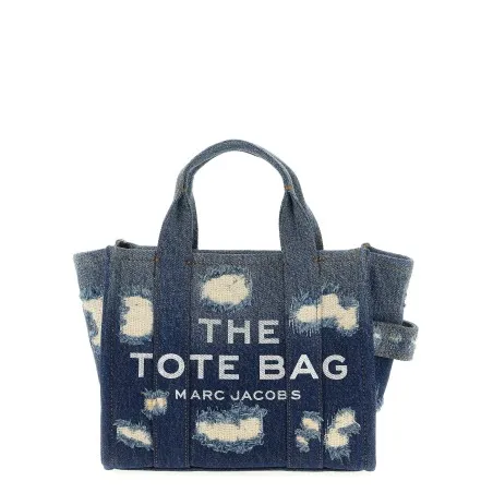 Marc Jacobs The Rip And Repair Denim Small Tote Shopping Bag - Marc Jacobs