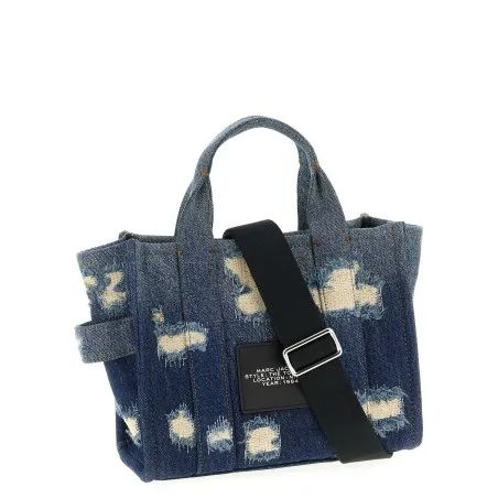 Marc Jacobs The Rip And Repair Denim Small Tote Shopping Bag - Marc Jacobs