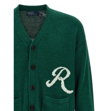 Polo Ralph Lauren Intarsia Logo Cardigan - RALPH LAUREN