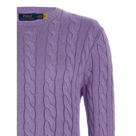 Polo Ralph Lauren Cotton Braided Sweater - RALPH LAUREN