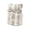 Emporio Armani Exclusive Python-Print Leather Bucket Bag - Emporio Armani