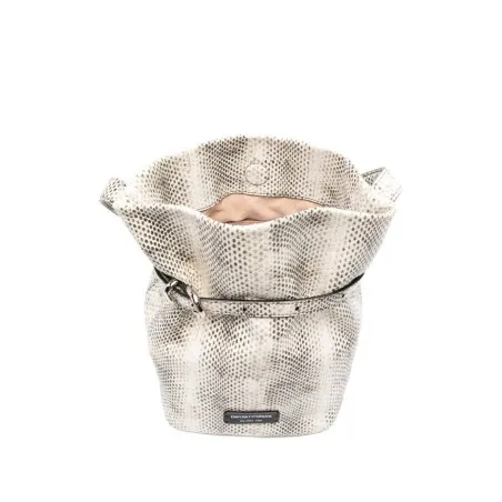 Emporio Armani Exclusive Python-Print Leather Bucket Bag - Emporio Armani