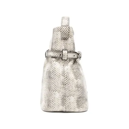 Emporio Armani Exclusive Python-Print Leather Bucket Bag - Emporio Armani