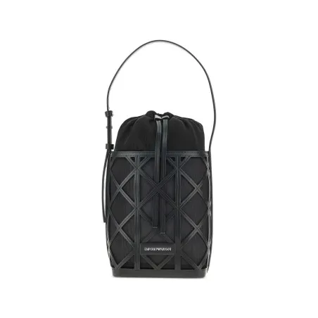 Emporio Armani Exclusive Leather And Mesh Bucket Bag - Emporio Armani