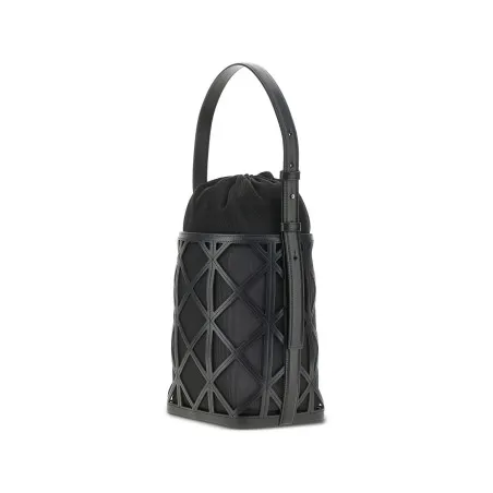 Emporio Armani Exclusive Leather And Mesh Bucket Bag - Emporio Armani