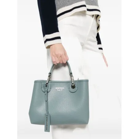 Emporio Armani Small Myea Shopper Bag With Deer Print - Emporio Armani