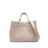 Emporio Armani Myea Medium Shopper Bag In Woven Nylon - Emporio Armani